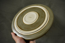 Load image into Gallery viewer, Dinner Plate Satin Olive Green